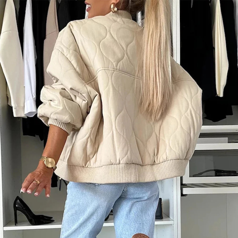 Veronica-Solid Long Sleeve Coat
