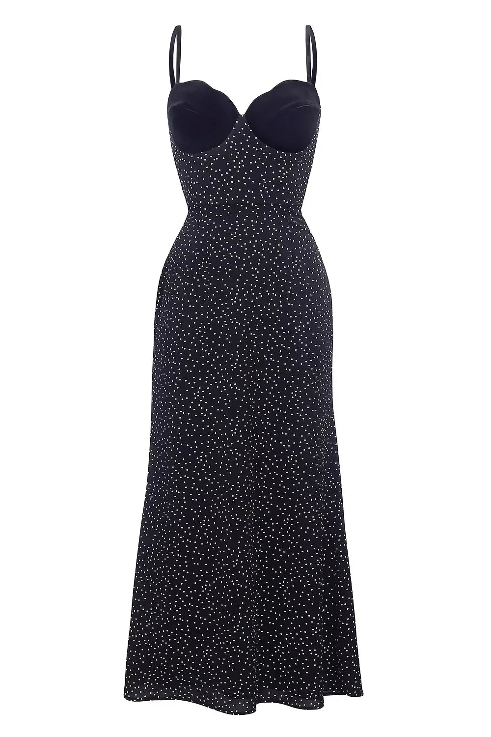 Selina | Polka Dot Midi Dress