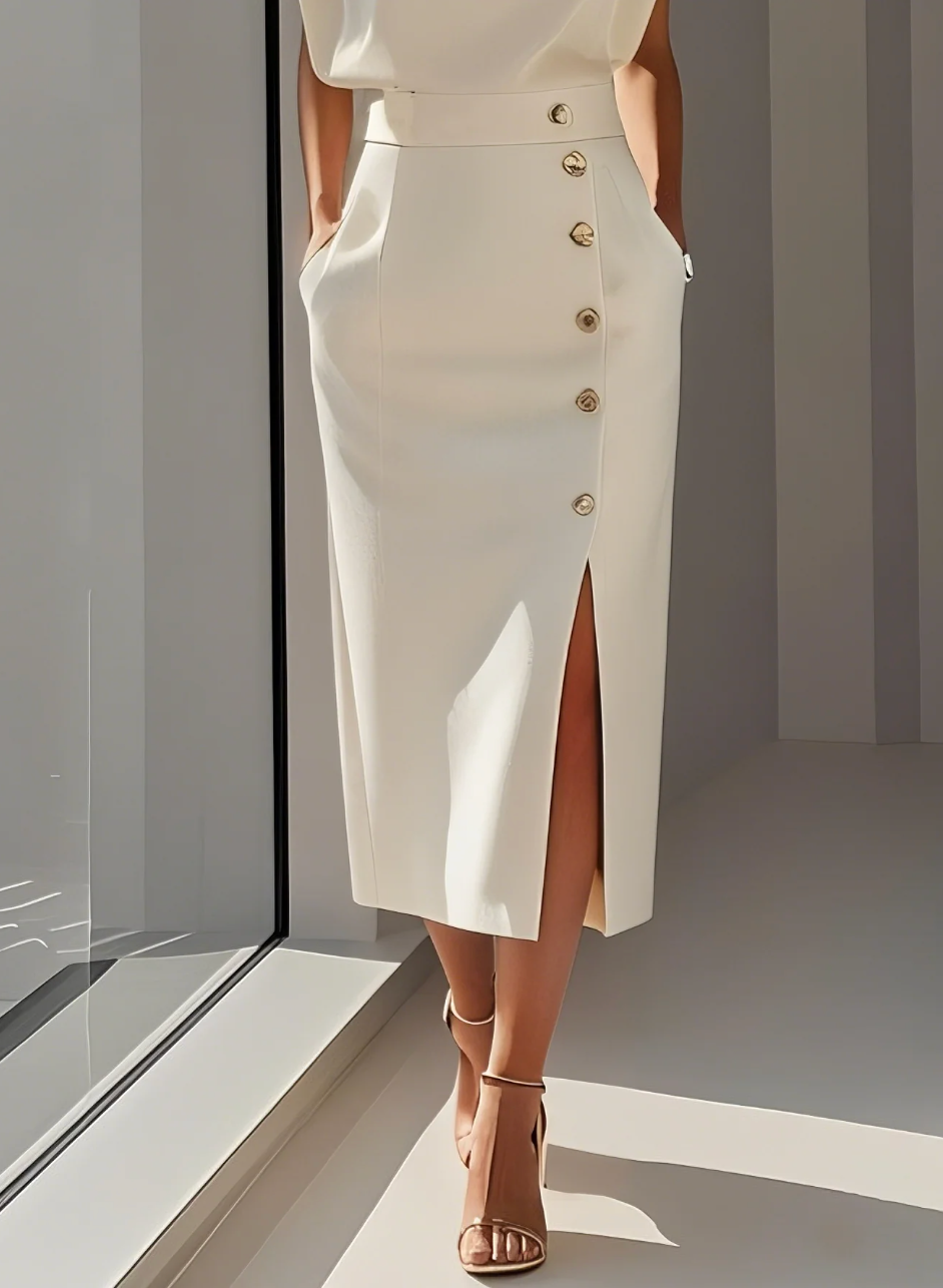 NOMI | Elegant Ivory Dress for Women