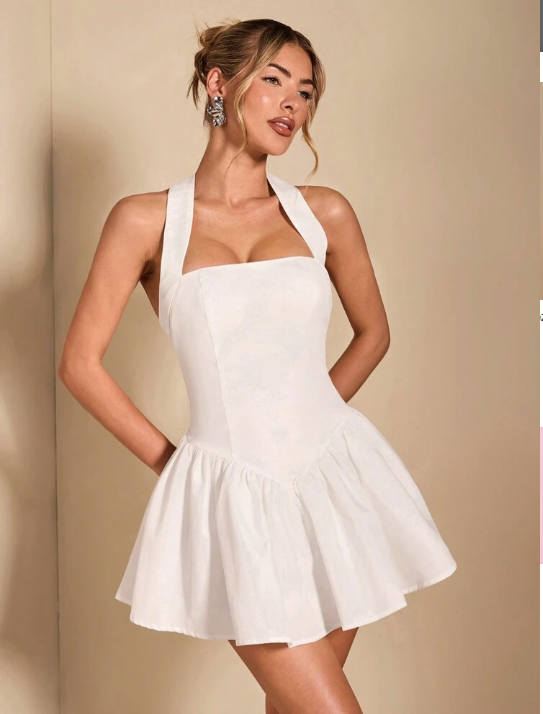 Georgia | Halter Mini Dress
