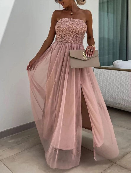 Dorothy - Maxi Flowing Dress with One Shoulder