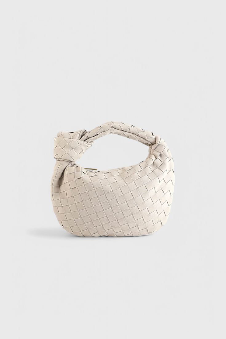 Remi Mini Woven Knot Detail Handbag