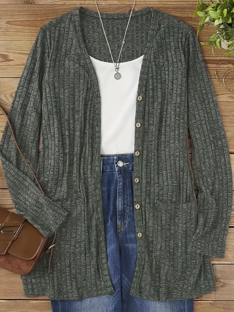 Nahlani | Cozy Long Sleeve Cardigan