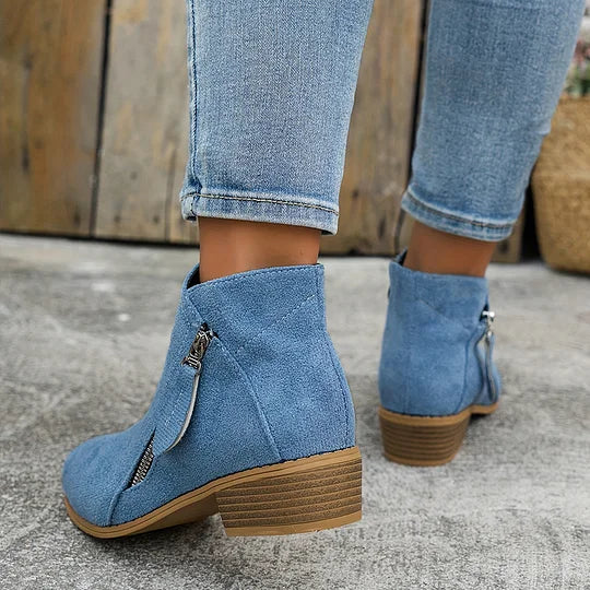 Ambreline | Classic Leather Ankle Boots