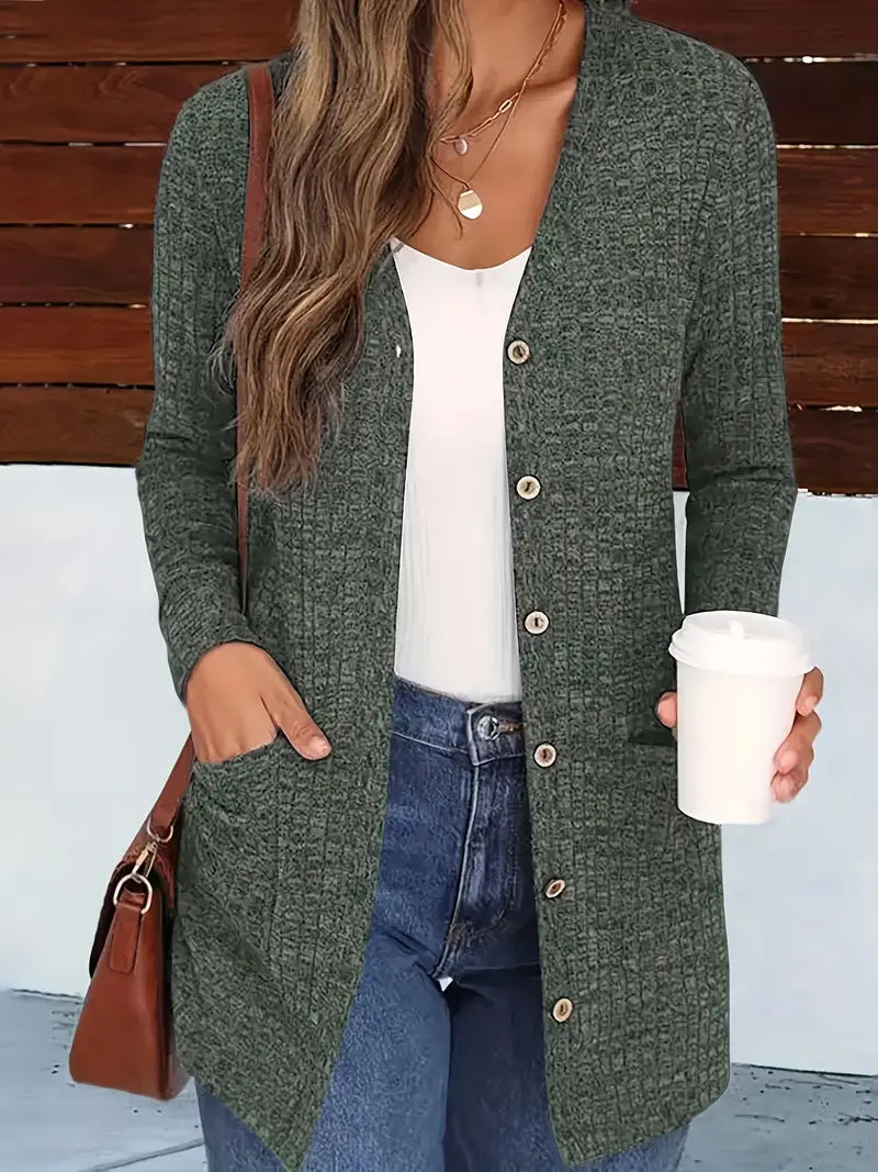 Nahlani | Cozy Long Sleeve Cardigan