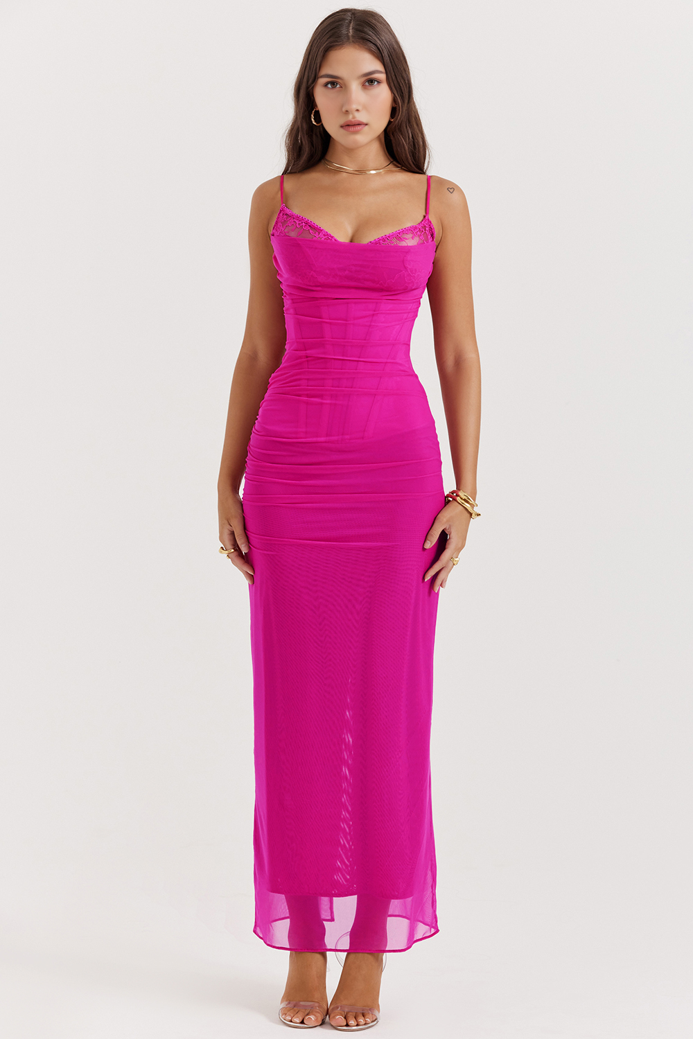 Aurelia | Red Dress with Lace