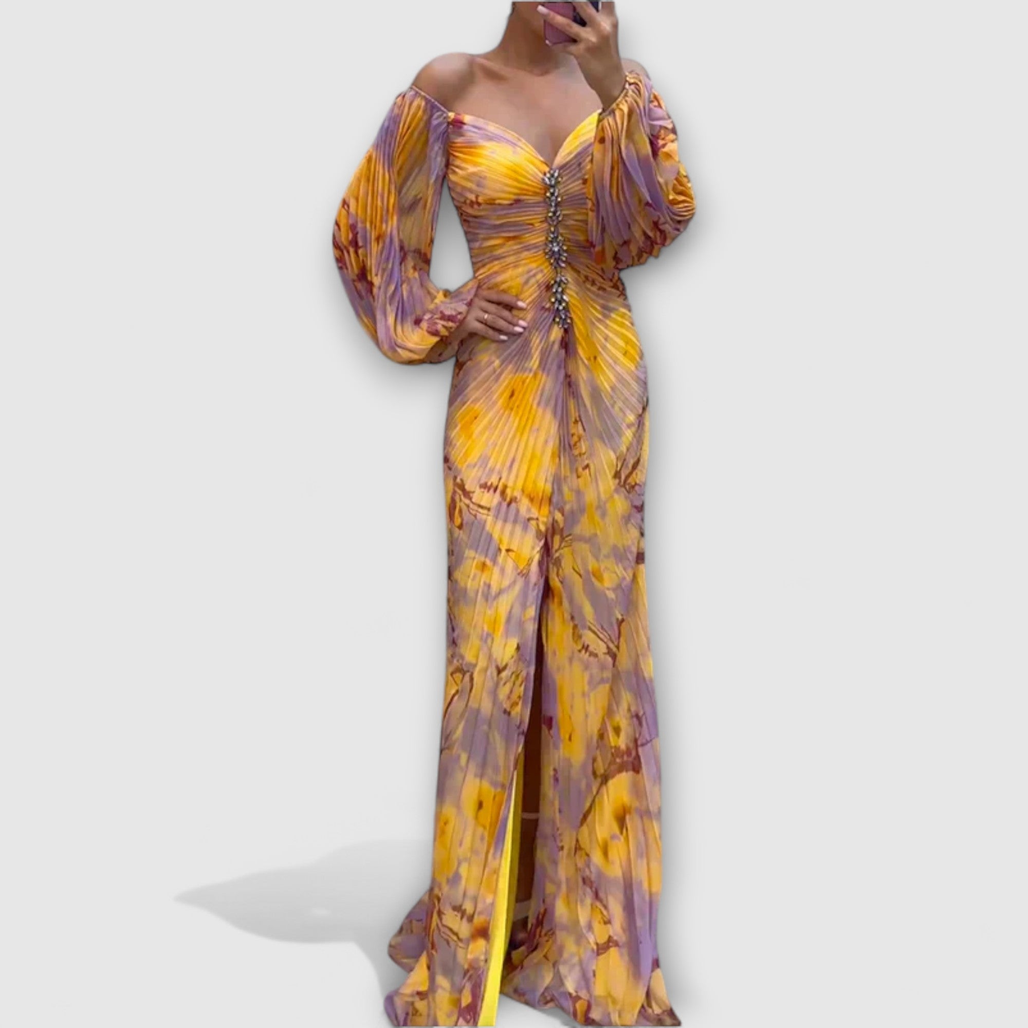 Gisselle | Elegant Dress with V-Neckline