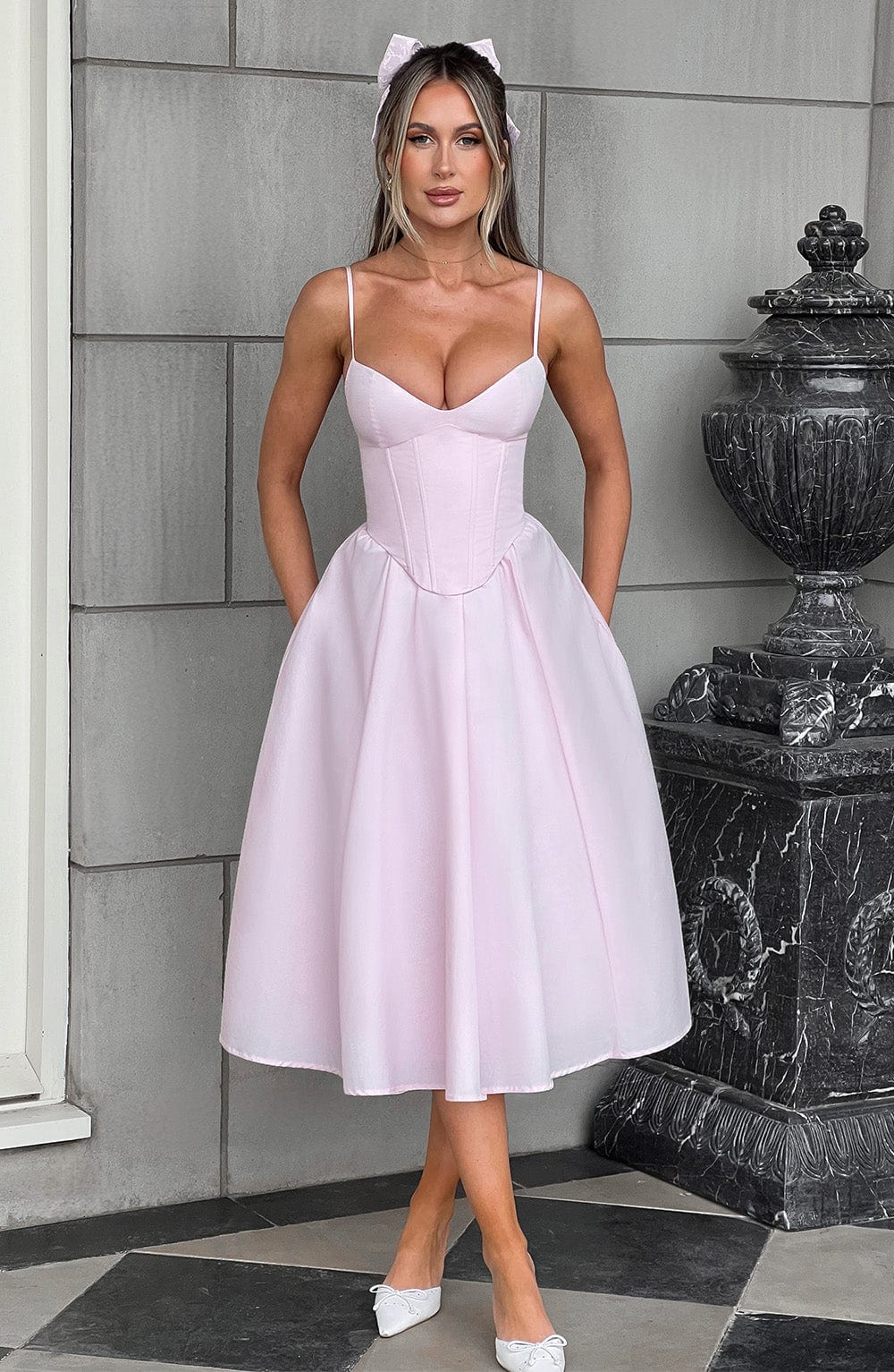 Grace | Corset Midi Dress