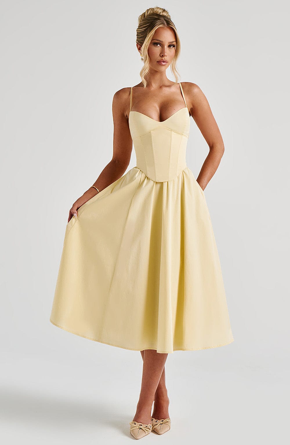 Grace | Corset Midi Dress