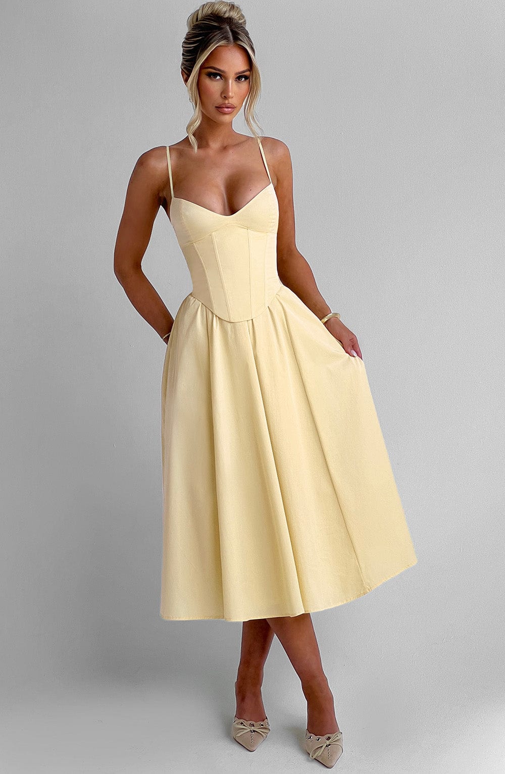 Grace | Corset Midi Dress