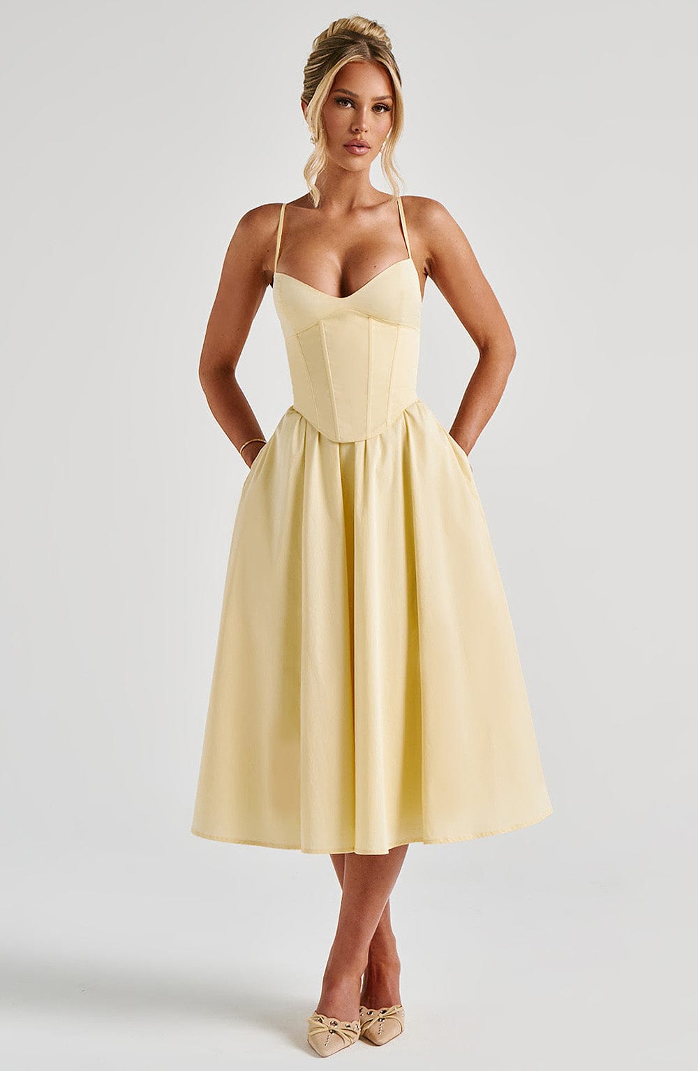 Grace | Corset Midi Dress