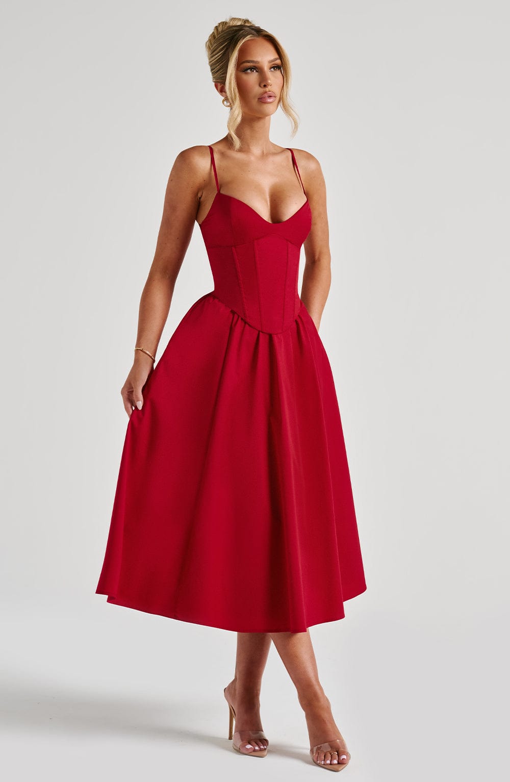 Grace | Corset Midi Dress