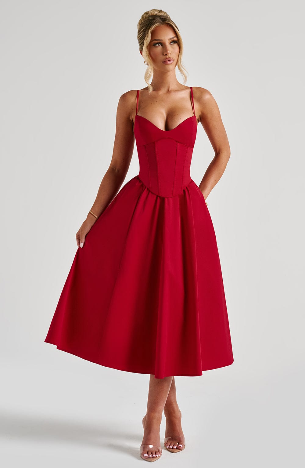 Grace | Corset Midi Dress