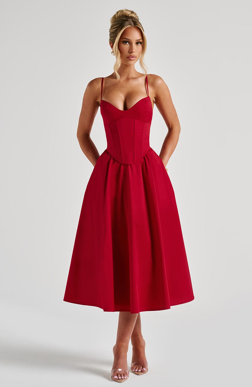 Grace | Corset Midi Dress