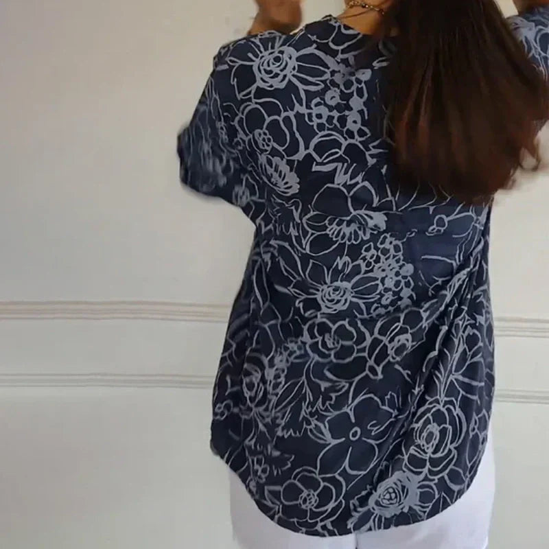Lotte | Elegant Floral Print Blouse